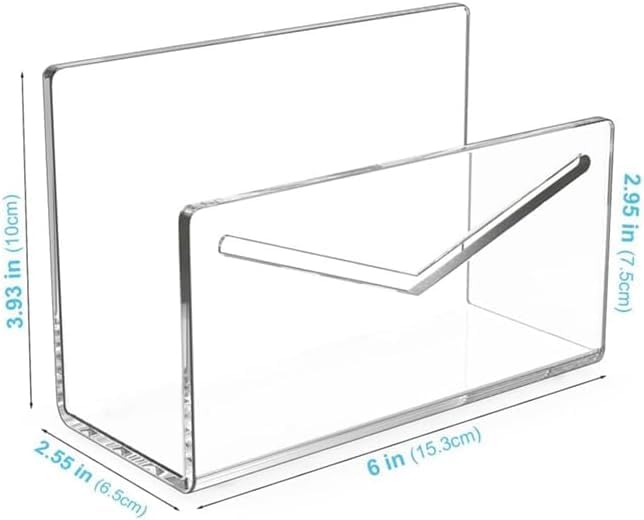 Clear Letter Tray Organizer – Sleek Design for Home & Office (15.3 x 6.5 x 10 cm)