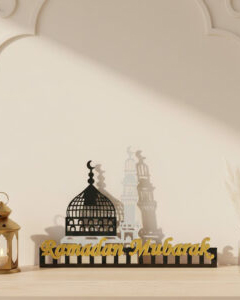 Luxury Multi-Color Acrylic Ramadan Sign – Elegant Islamic Décor
